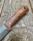 Survival Scout Knife — Maple Root & Brass