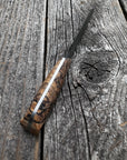 Ocelot Pocket EDC knife — Spalted Maple & Brass
