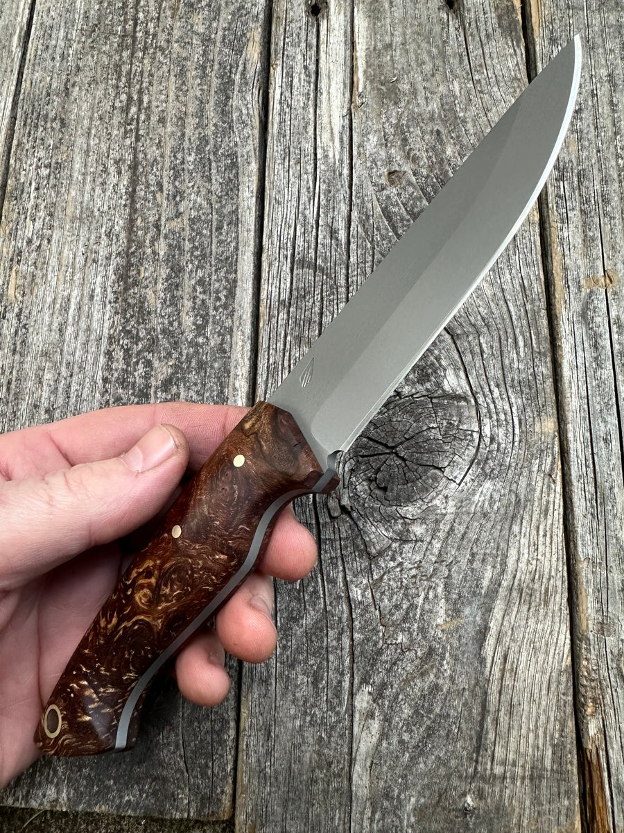 Valence Bushcrafter — Ambrosia Maple Burl & Brass