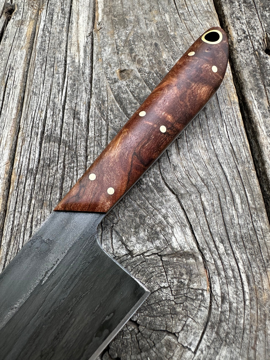 Western Mini-Chef's Knife — Ambrosia Maple & Brass