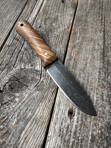 Mountain Scout Knife — Zebrawood & Brass