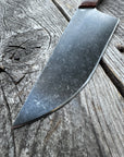 Western Mini-Chef's Knife — Maple Burl & Brass