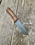 Survival Scout Knife — Maple Root & Brass