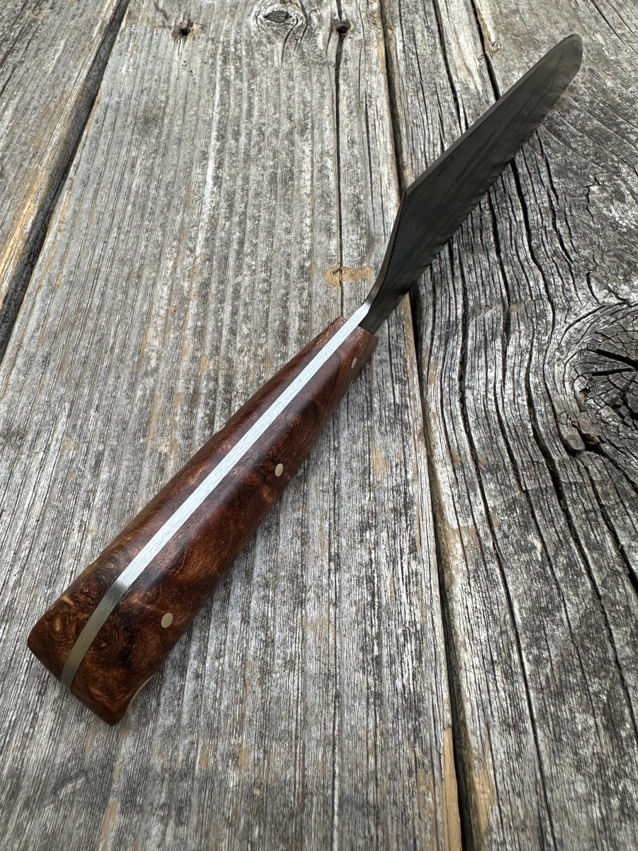 Western Mini-Chef's Knife — Ambrosia Maple & Brass