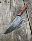 Western Mini-Chef's Knife — Maple Burl & Brass