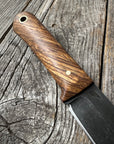 Mountain Scout Knife — Zebrawood & Brass