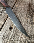 Western Paring Knife 3.75" —  Terra-Cotta Burl Micarta & Linen