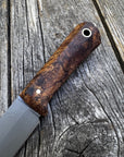 Mountain Scout Knife — Spalted Maple & Brass