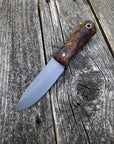 Mountain Scout Knife — Spalted Maple & Brass