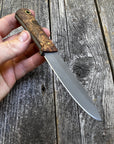 Mountain Scout Knife — Spalted Maple & Brass