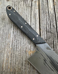 Western Mini-Chef's Knife — Linen Micarta & Copper