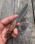 Ocelot Pocket EDC knife — Spalted Maple & Brass