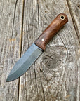 Survival Scout Knife — Maple Root & Brass