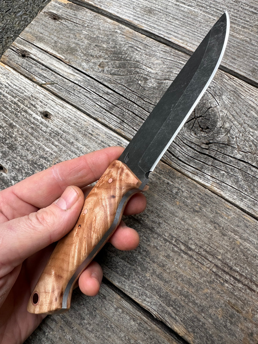 Valence Bushcrafter — Maple Burl & Brass