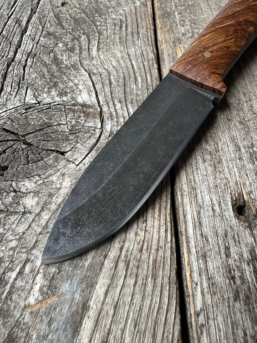 Mountain Scout Knife — Zebrawood & Brass