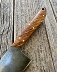 Western Mini-Chef's Knife — Zebrawood & Brass