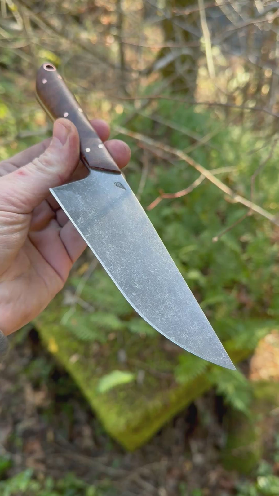 Western Mini-Chef's Knife — Sycamore & Copper